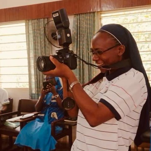 Practical Session for Sister Communicators in in videography  in Kumasi, Ghana, May,2024Kumasi