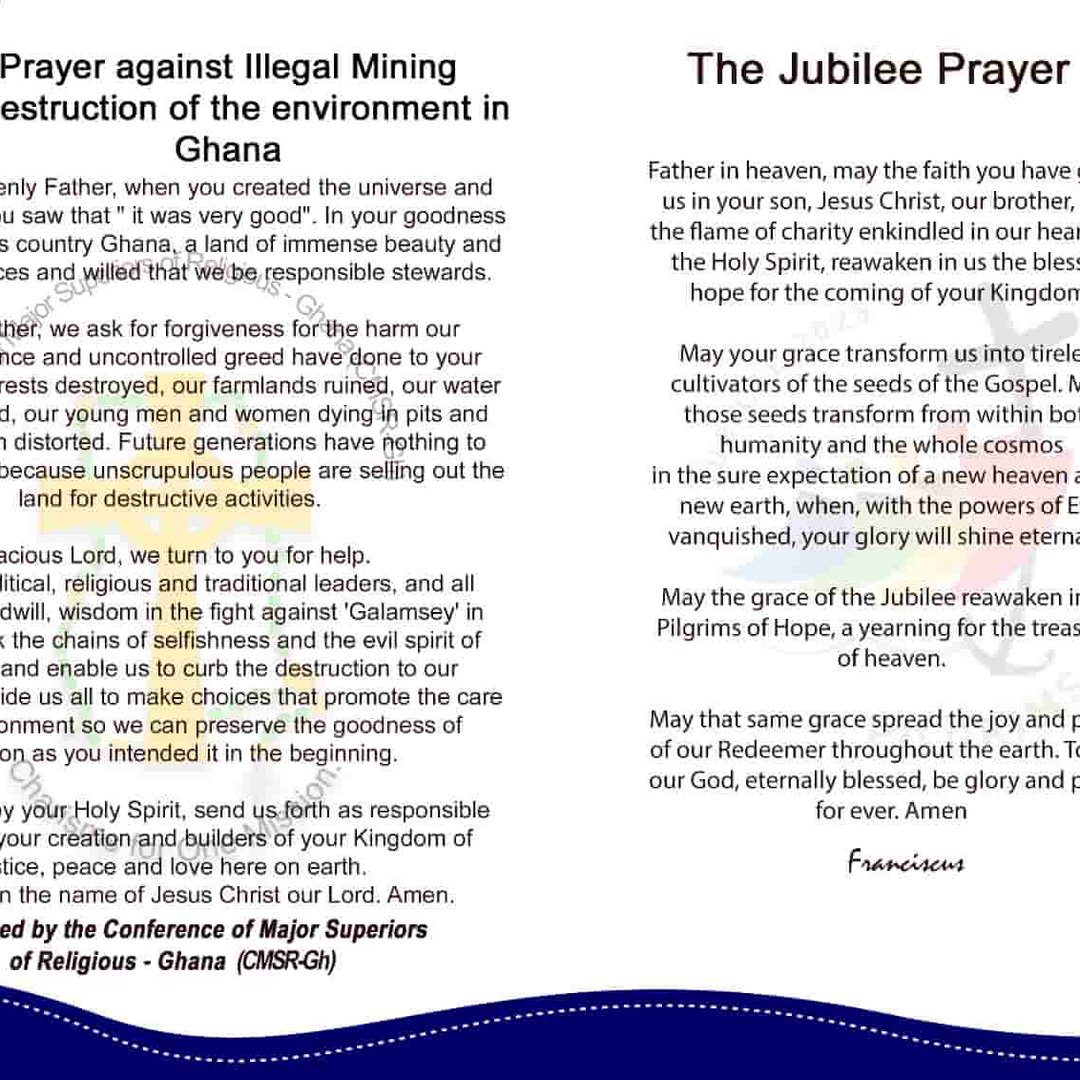 Jubilee Prayer and Prayer against Illegal Mining